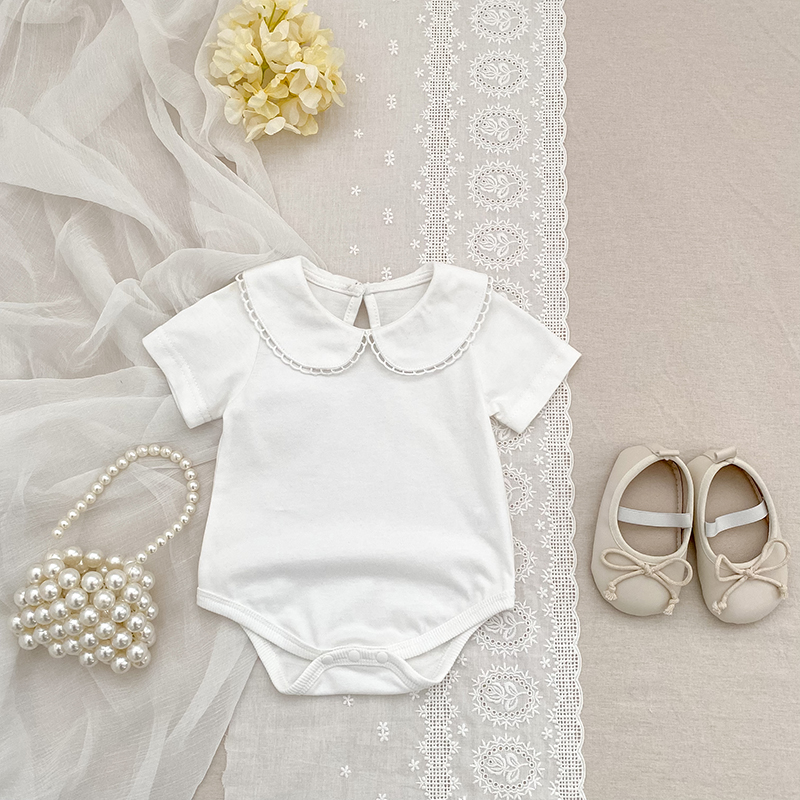 Bamboo Bodysuit Baby - 0-24M Yaz Yenidoğan Çocuklar Bebek Kız