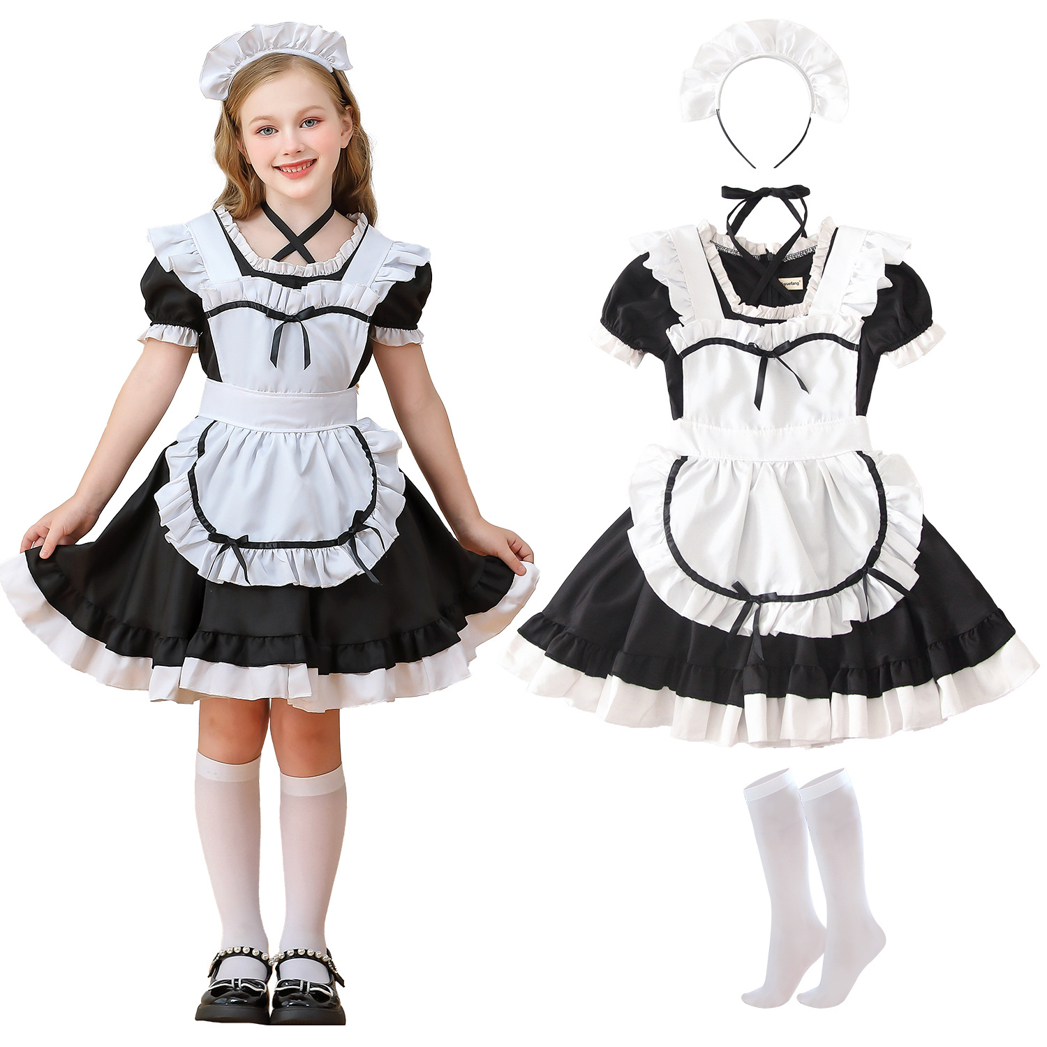 Baby Clothing Size - Hizmetçi Cosplay Lolita kostüm kızlar için