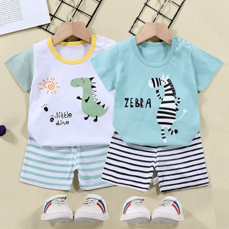 Baby Clothing Kit - Pamuk Tees + Şort 2 parçalı