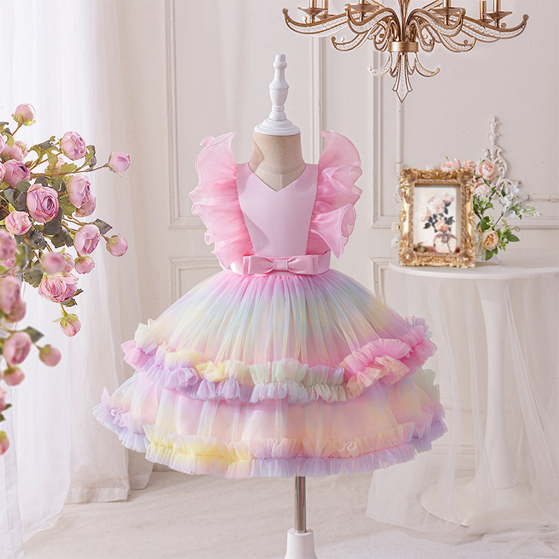 Baby Xmas Clothing - Bebek Yeni Örgü Prenses Elbise Kız