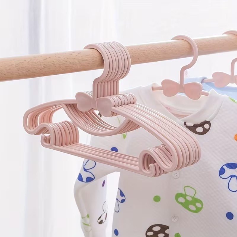 Baby Clothing Drying Rack - 10-100 adet çocuklar plastik askılar taşınabilir