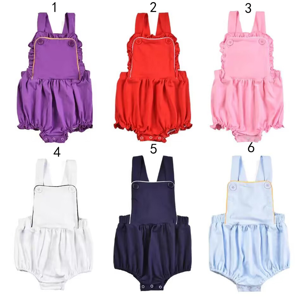 Bamboo Bodysuit Baby - Yaz bebek kız tulum Ruffles Romper