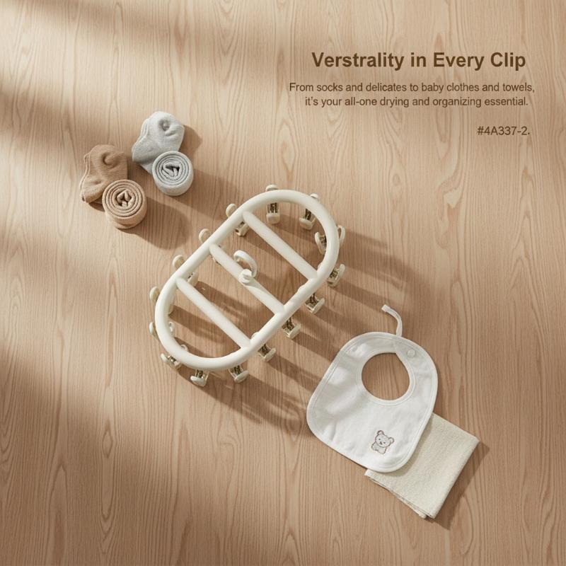 Baby Clothing Drying Rack - Bebek Kıyafetleri için Çoklu Klipsli Yenilikçi