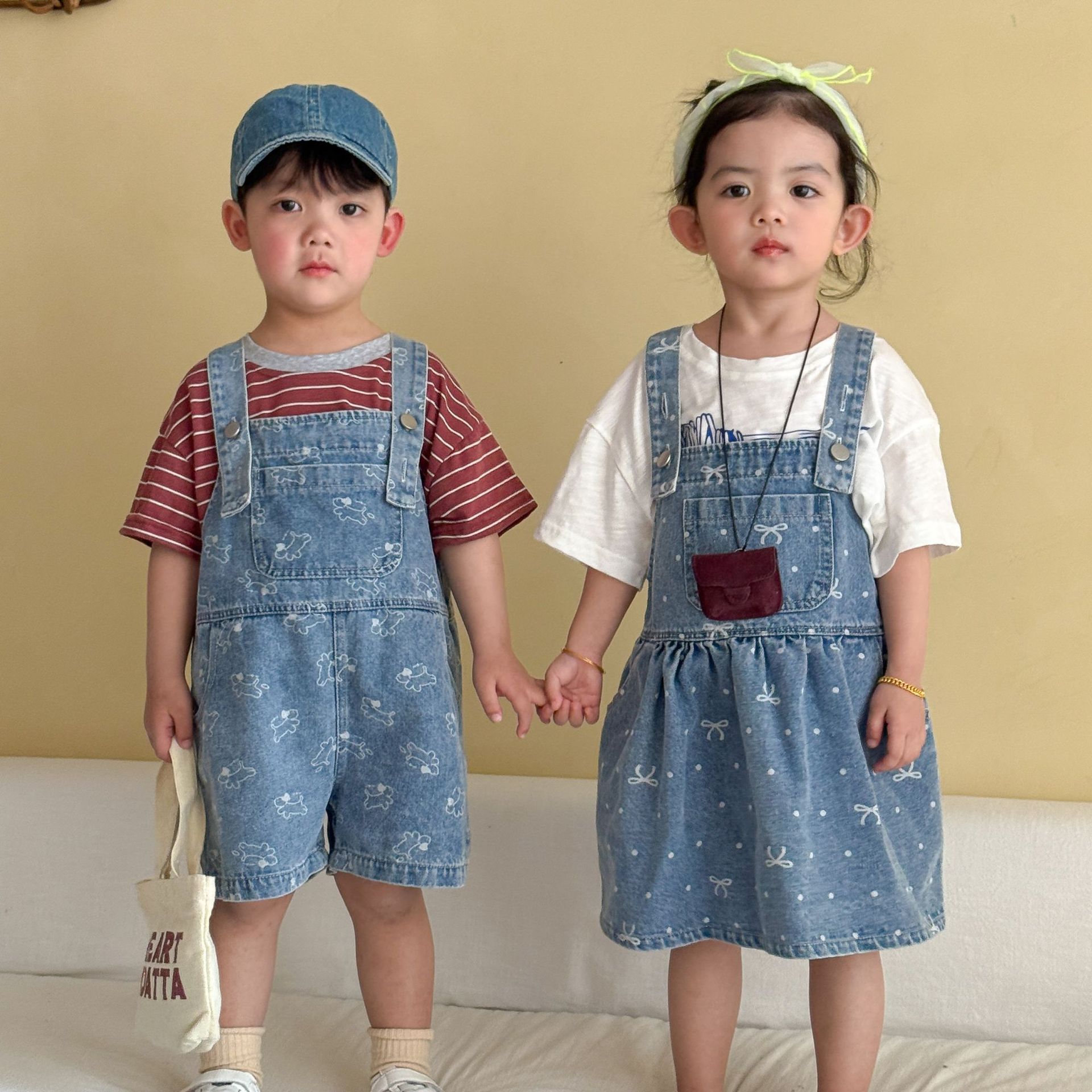 Baby Overall Denim - 2026 Yaz Yeni Çocuk Denim Tulum