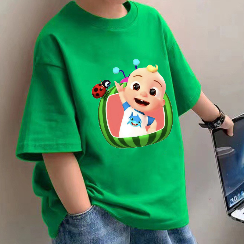 Baby Clothing Gifts - Cocomelons Bebek T-Shirt Anime Pamuk Kısa
