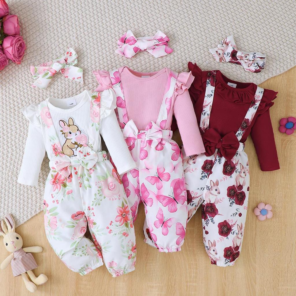 Baby Xmas Clothing - 3 adet giysi kıyafetleri 1-24 ay