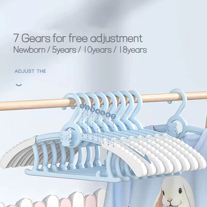 Baby Clothing Drying Rack - 10 adet bebek elbise askıları uzatılabilir