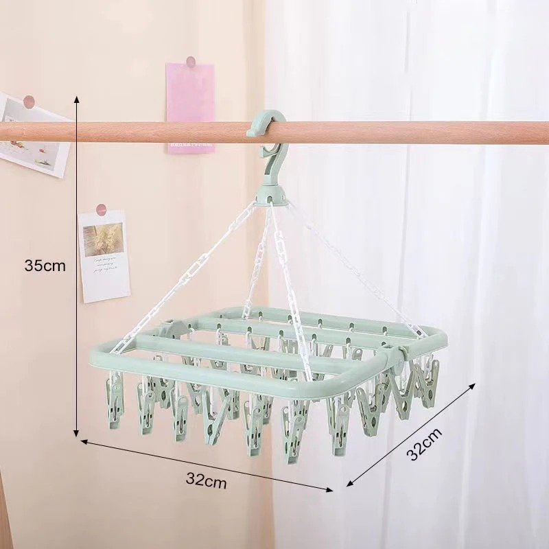 32 Klipsli Elbise Kurutma Askı - Baby Clothing Drying Rack incelemesi ve fiyatı