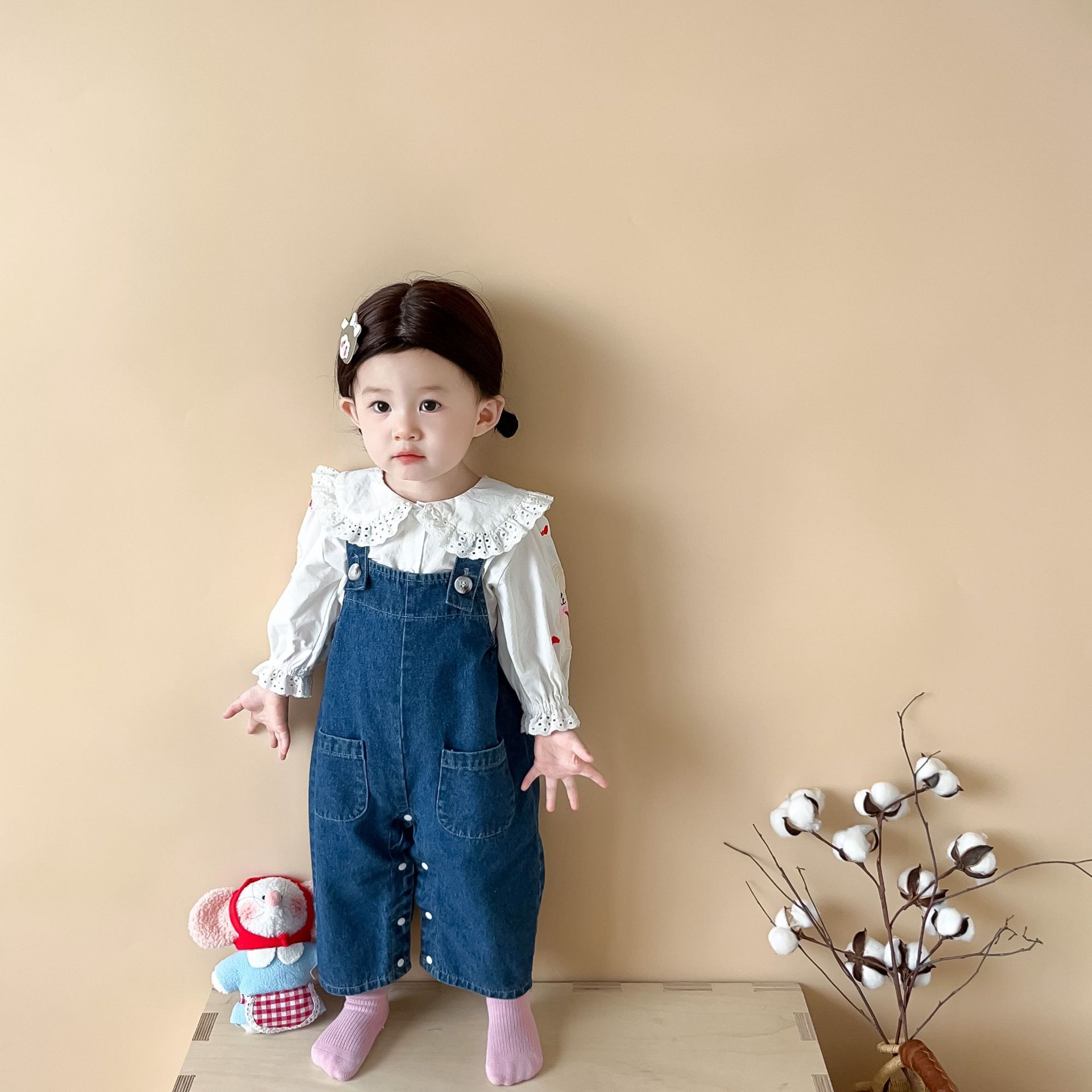Sevimli bebek kız tulum 0-24Mo - Baby Overall Denim incelemesi ve fiyatı
