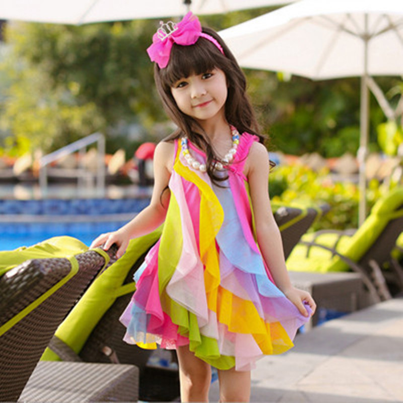 Yaz kız elbise hiçbir kolye ko - Baby Clothing Korea incelemesi ve fiyatı