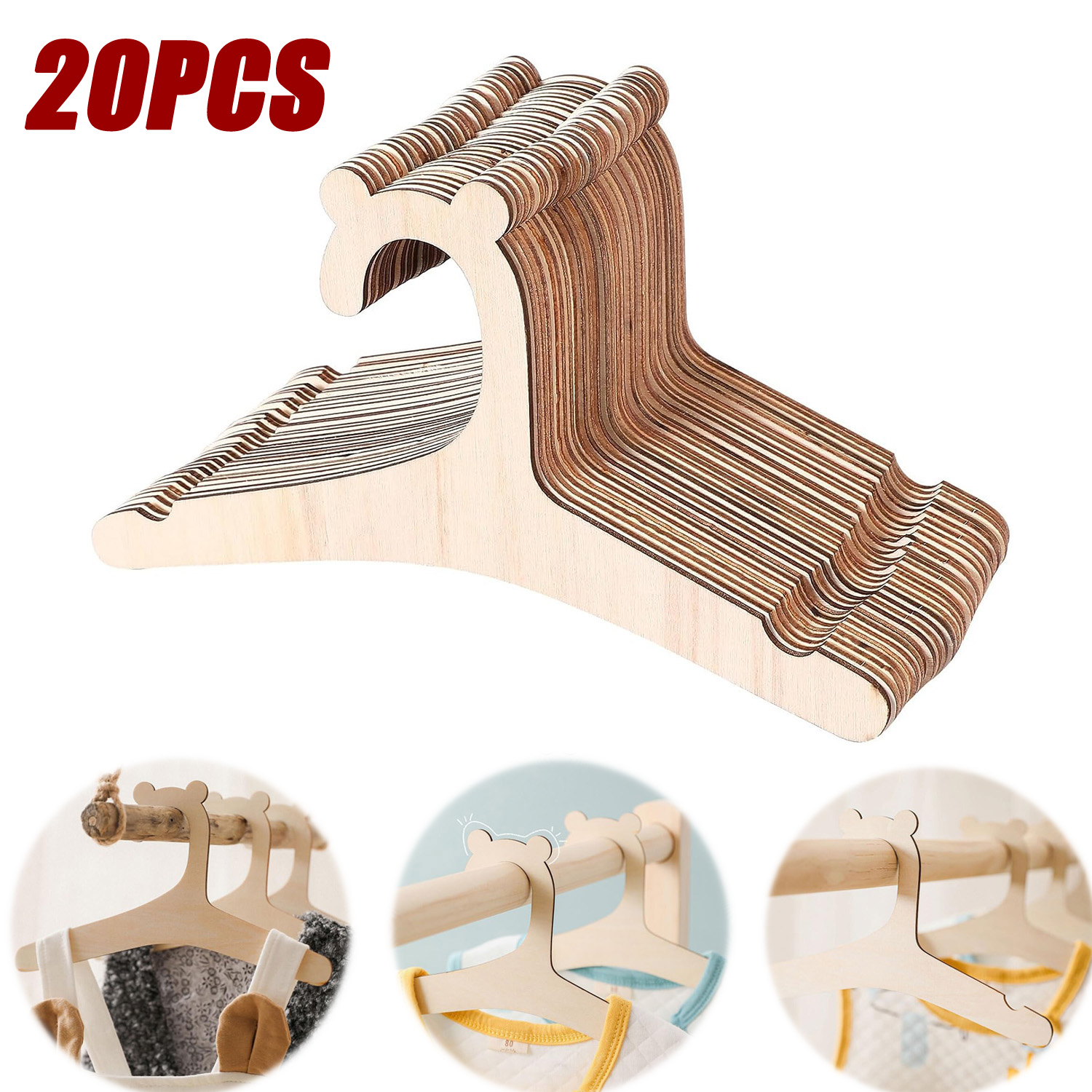 20 adet Bebek giysi rafı Ahşap - Baby Clothing Drying Rack incelemesi ve fiyatı