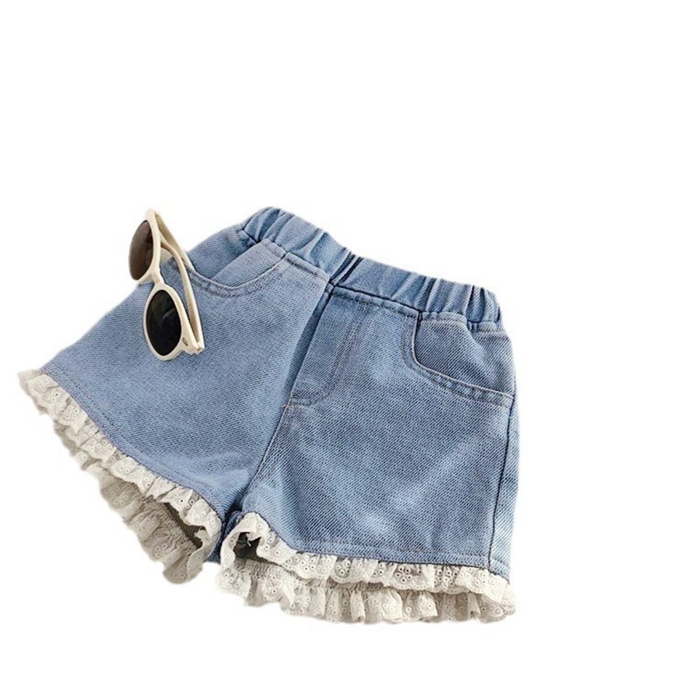 Yaz Kızlar Kot Şort Moda Elast - Baby Clothing Korea incelemesi ve fiyatı