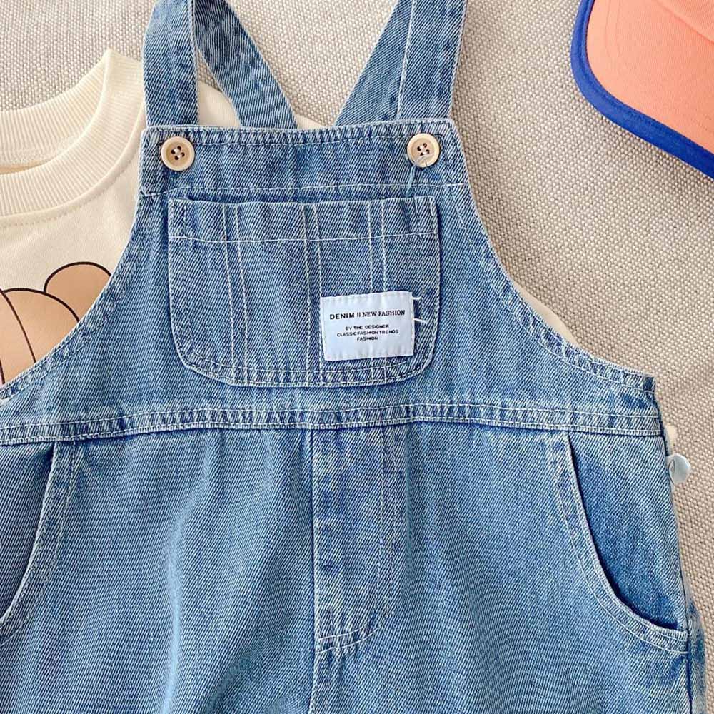 Kızlar Tulum Mavi Denim Düz Re - Baby Overall Denim incelemesi ve fiyatı